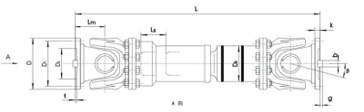 SWC-BH型標準伸縮焊接式萬向聯(lián)軸器